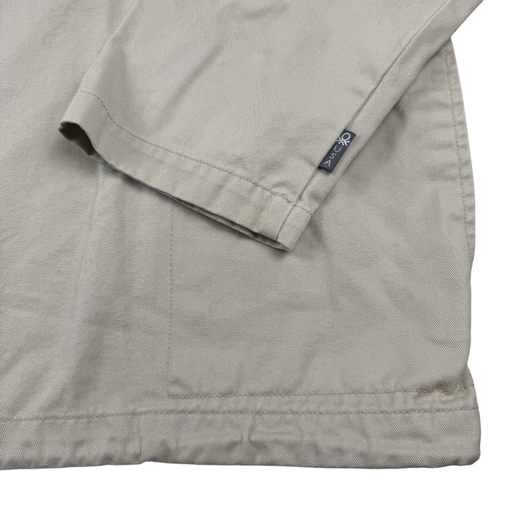 Benetton USA Canvas Pullover Shirt Men's XL Long Sleeve Funnel Neck Gorp Street - Picture 7 of 8